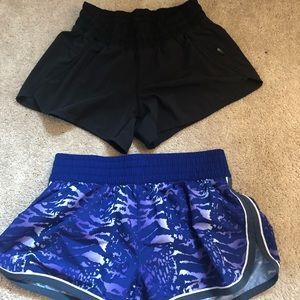Lulu shorts and under amour shorts bundle